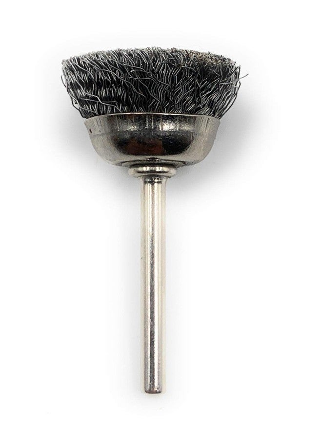 Aone Steel Wire Cup End Brush 10pcs for Satin/Brushed Finish, Rust Removal & Cleaning for Dremel Rotary Tool, Micro Hand Motor, Polishing Motor for Jewellery Making, Watchmaking, Model Making - Image 5